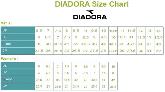 diadora size 13