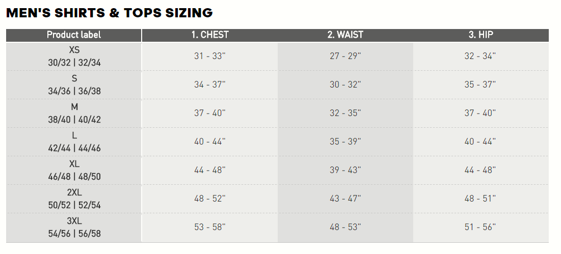 Adidas Malaysia Size Chart